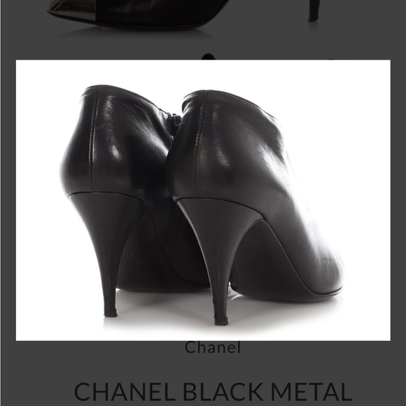 Chanel metal cap toes booties 41 - Picture 5 of 8